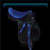 Raring racer saddle in indigo