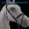 English Bridle in Black and Silver