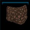 Brown faux fur saddle pad