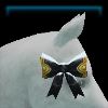 Emerald Goth head ribbon