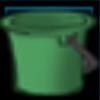 Empty milk bucket