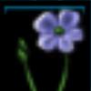 Blue Flax Flower