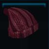 Red knitted hat