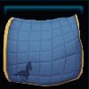 Blue competition saddle pad