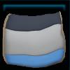 Blue equestrian saddle pad