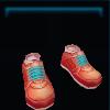 Orange beach sneakers