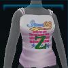 White beach vest with print