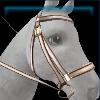 White Bobcat bridle