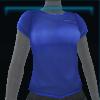 Blue t-shirt with chain