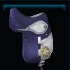Blue competition saddle