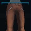 Brown foxtail pants