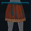 Orange fishing skirt