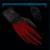 Red and black Fall gloves