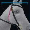 Pink and black Jorvik western bridle