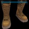Beige punk rocker boots