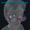 Pink oval glasses