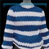 Blue Stripes Knitted Sweater