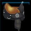 Gold and grey Druid saddle